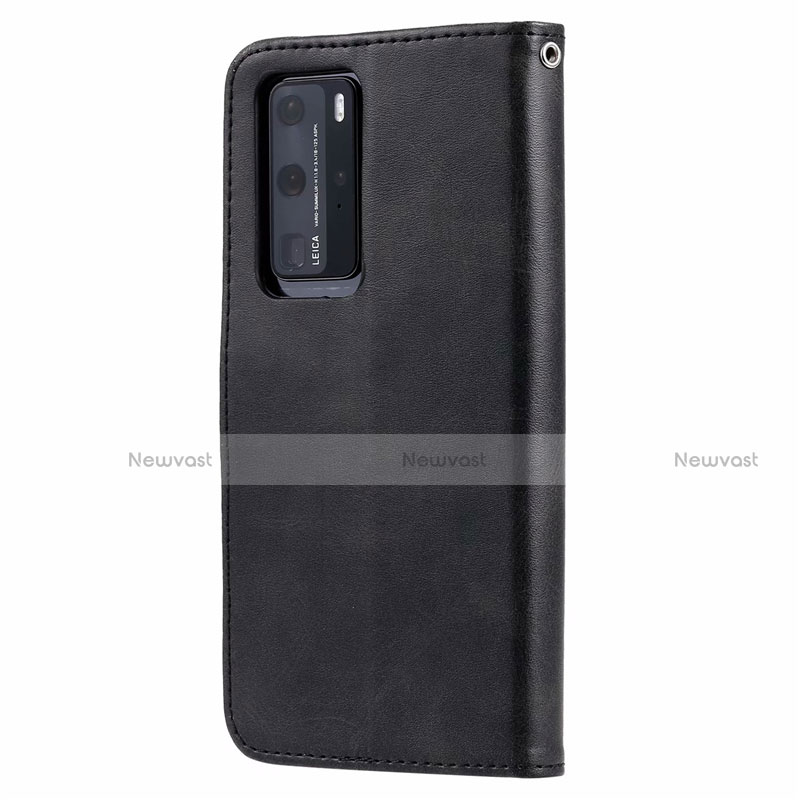 Leather Case Stands Flip Cover N01 Holder for Huawei P40 Pro