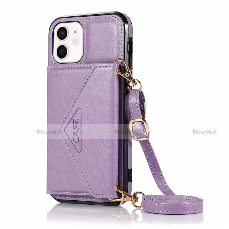 Leather Case Stands Flip Cover N03 Holder for Apple iPhone 12