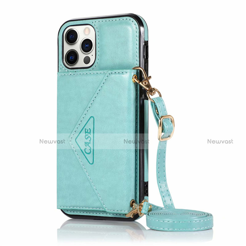 Leather Case Stands Flip Cover N03 Holder for Apple iPhone 12 Pro