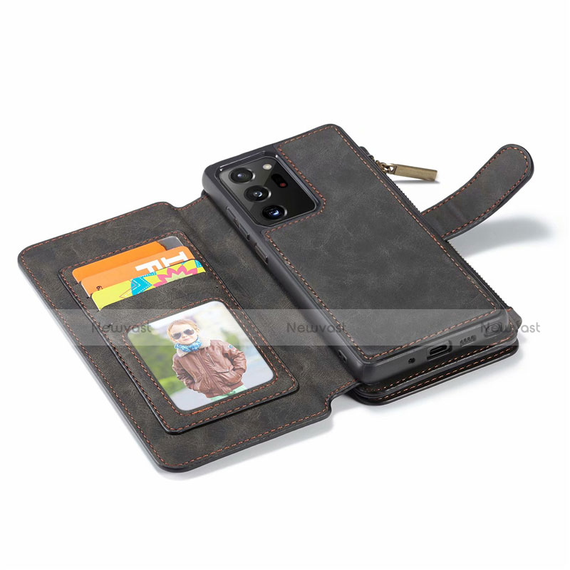 Leather Case Stands Flip Cover N03 Holder for Samsung Galaxy Note 20 Ultra 5G