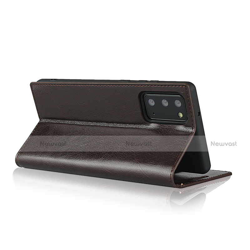 Leather Case Stands Flip Cover N04 Holder for Samsung Galaxy Note 20 5G