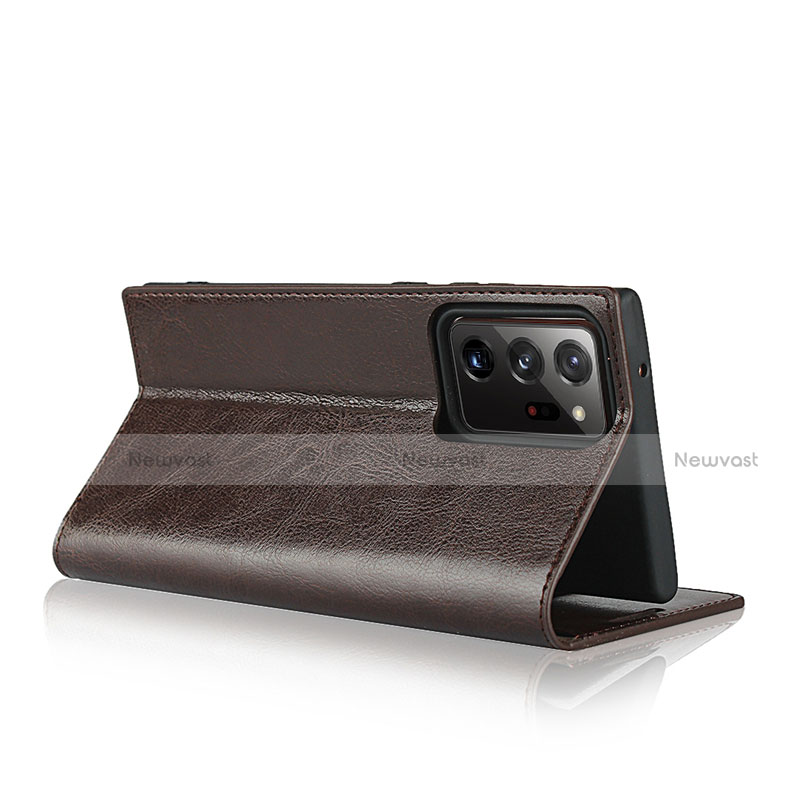 Leather Case Stands Flip Cover N04 Holder for Samsung Galaxy Note 20 Ultra 5G