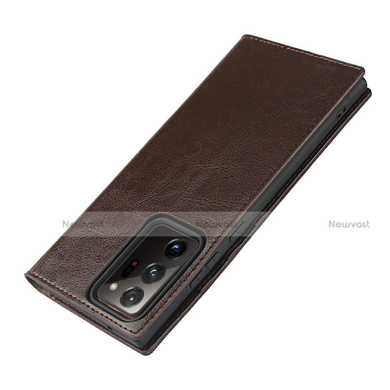 Leather Case Stands Flip Cover N04 Holder for Samsung Galaxy Note 20 Ultra 5G