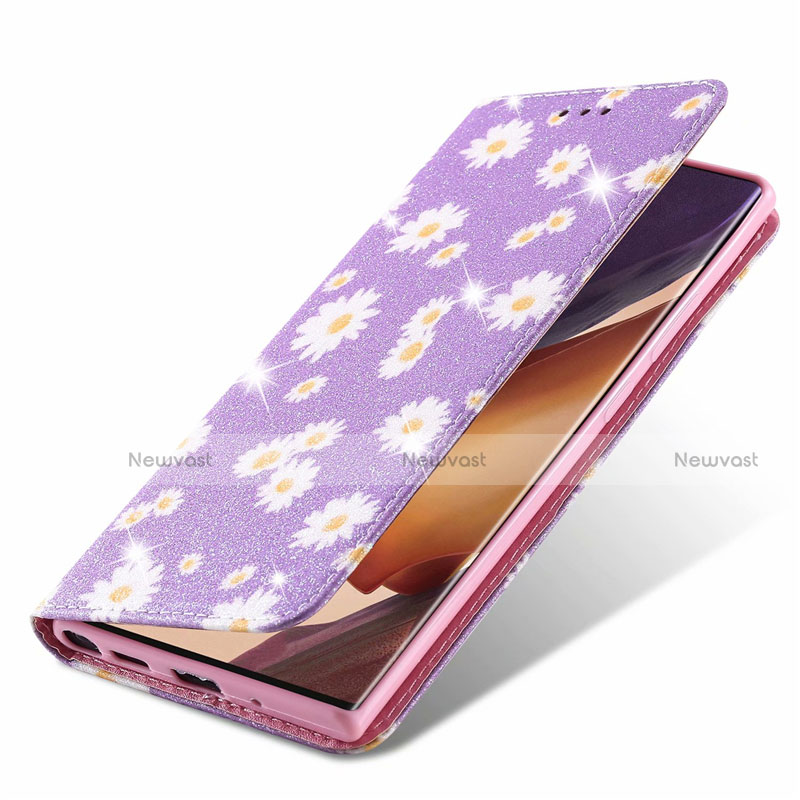 Leather Case Stands Flip Cover N05 Holder for Samsung Galaxy Note 20 Ultra 5G