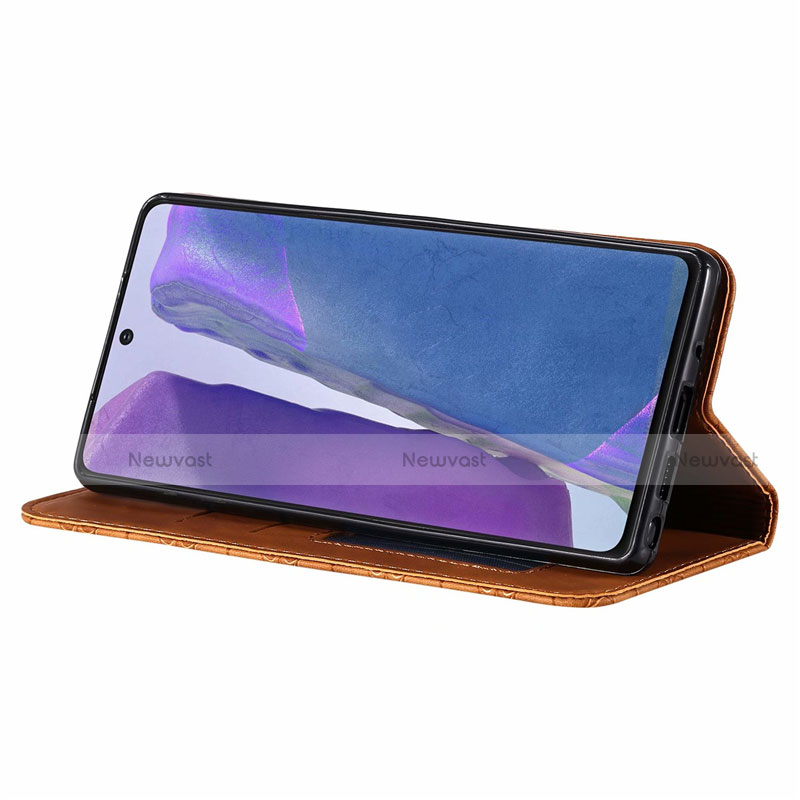 Leather Case Stands Flip Cover N06 Holder for Samsung Galaxy Note 20 5G