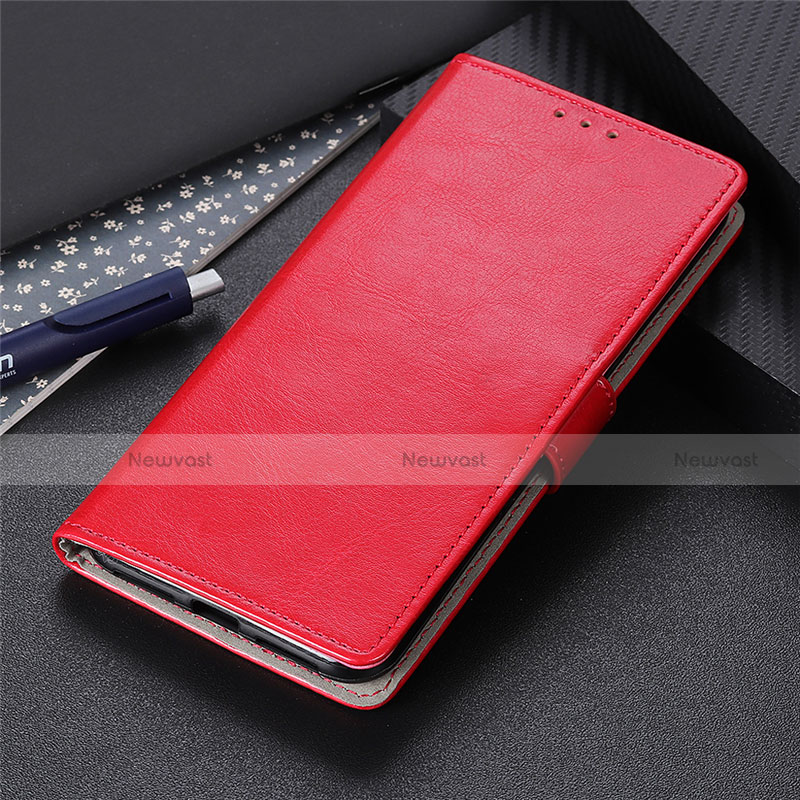 Leather Case Stands Flip Cover N07 Holder for Huawei P40 Red