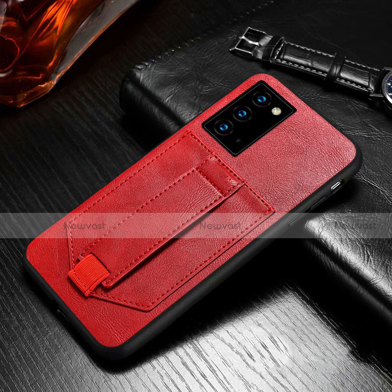 Leather Case Stands Flip Cover N08 Holder for Samsung Galaxy Note 20 5G