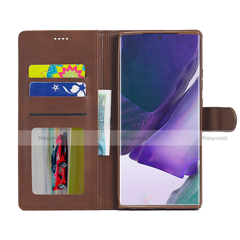 Leather Case Stands Flip Cover N08 Holder for Samsung Galaxy Note 20 Ultra 5G