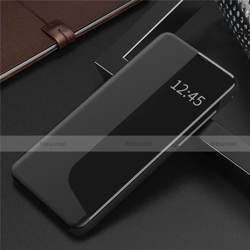 Leather Case Stands Flip Cover N09 Holder for Huawei P40 Pro Black