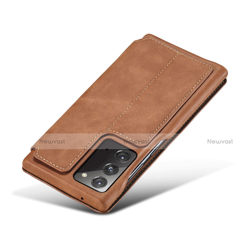 Leather Case Stands Flip Cover N09 Holder for Samsung Galaxy Note 20 5G