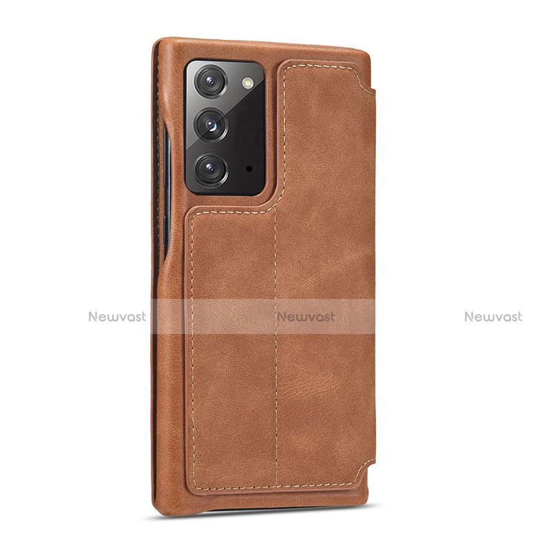 Leather Case Stands Flip Cover N09 Holder for Samsung Galaxy Note 20 5G