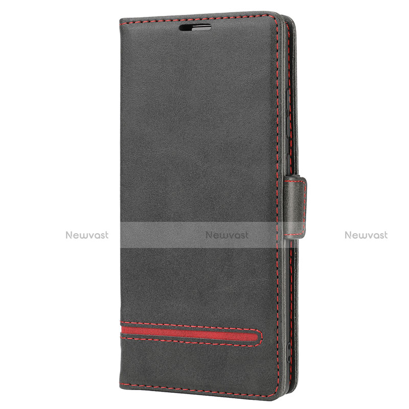Leather Case Stands Flip Cover N11 Holder for Samsung Galaxy Note 20 5G Black