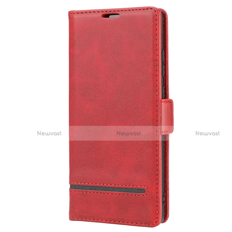Leather Case Stands Flip Cover N11 Holder for Samsung Galaxy Note 20 5G Red