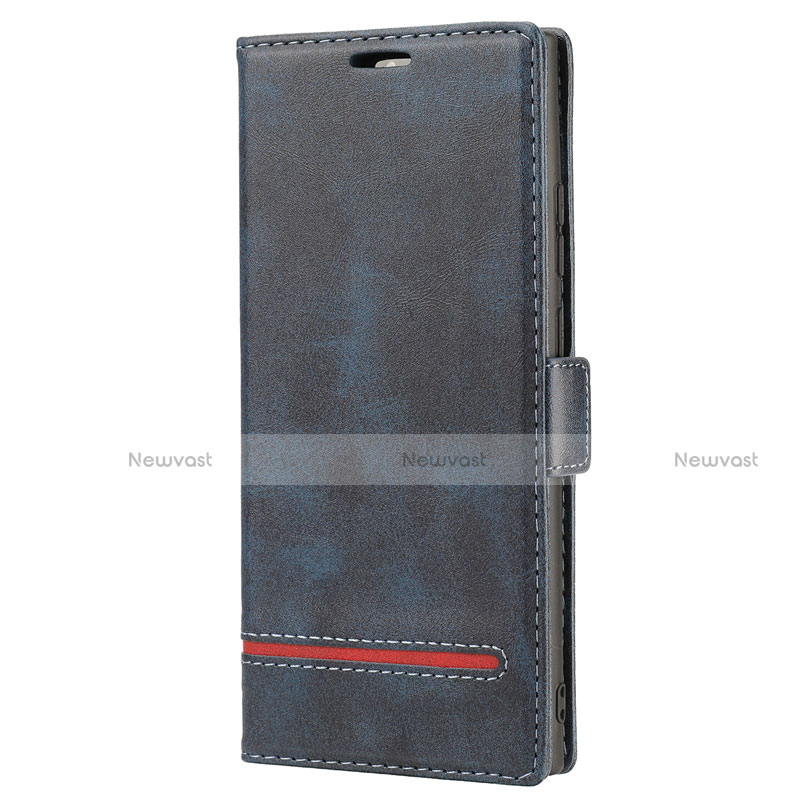 Leather Case Stands Flip Cover N11 Holder for Samsung Galaxy Note 20 Ultra 5G Blue