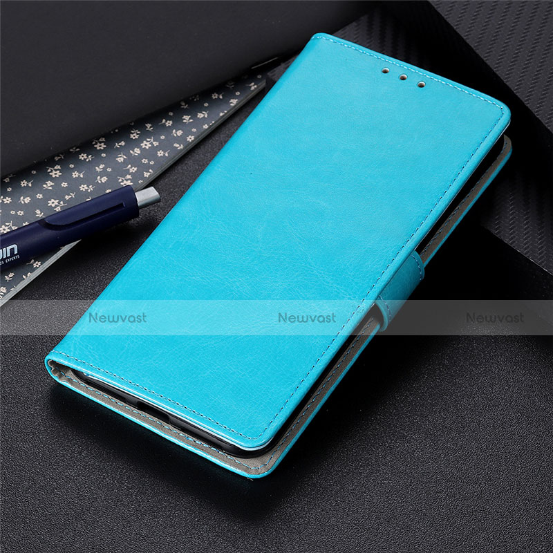 Leather Case Stands Flip Cover N15 Holder for Huawei P40 Pro+ Plus Sky Blue