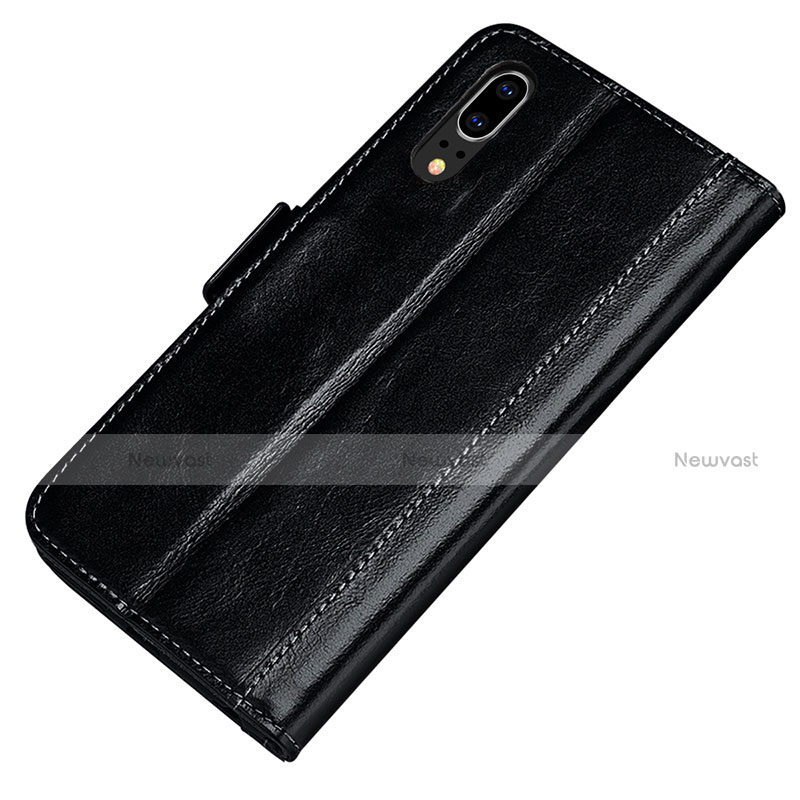 Leather Case Stands Flip Cover P01 Holder for Huawei P20