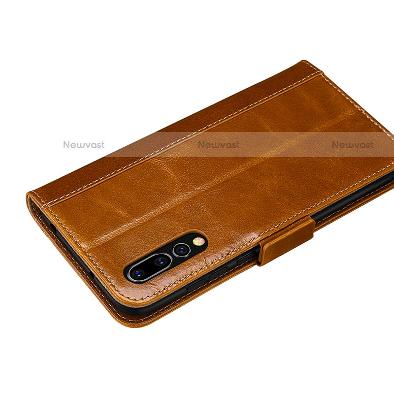 Leather Case Stands Flip Cover P01 Holder for Huawei P20 Pro