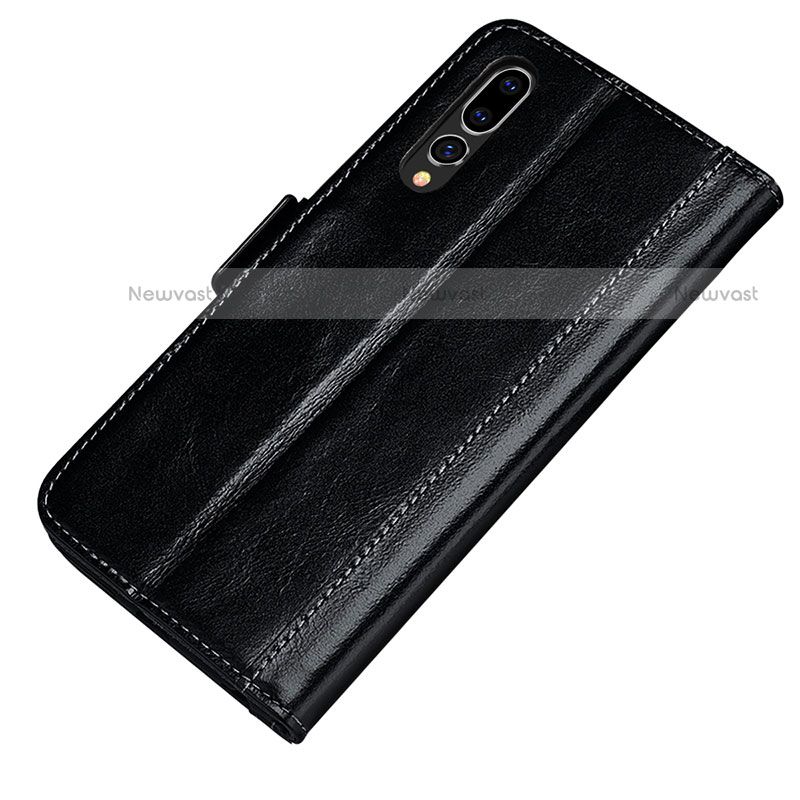 Leather Case Stands Flip Cover P01 Holder for Huawei P20 Pro