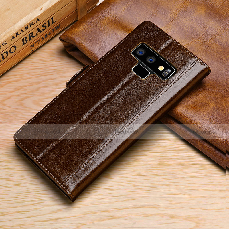 Leather Case Stands Flip Cover P01 Holder for Samsung Galaxy Note 9