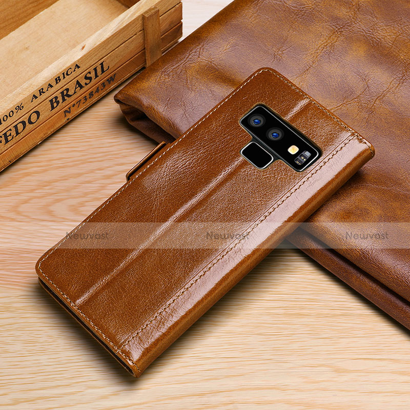 Leather Case Stands Flip Cover P01 Holder for Samsung Galaxy Note 9