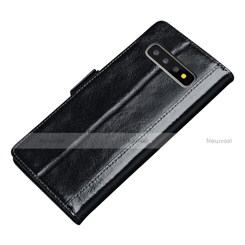 Leather Case Stands Flip Cover P01 Holder for Samsung Galaxy S10