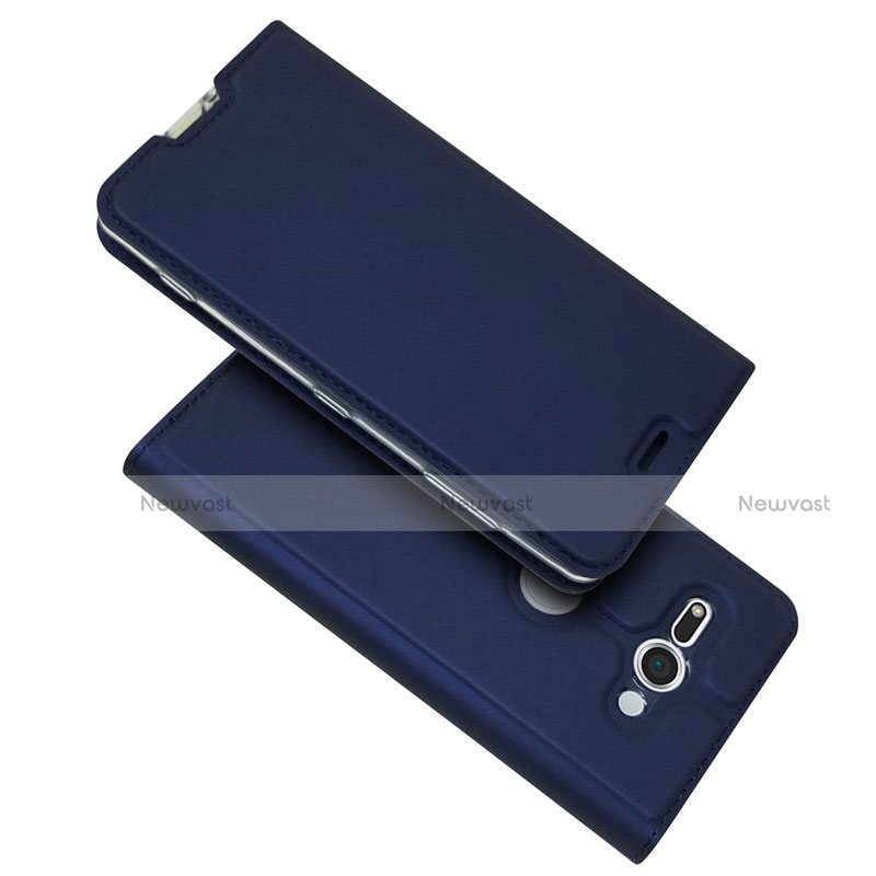 Leather Case Stands Flip Cover P01 Holder for Sony Xperia XZ2 Compact