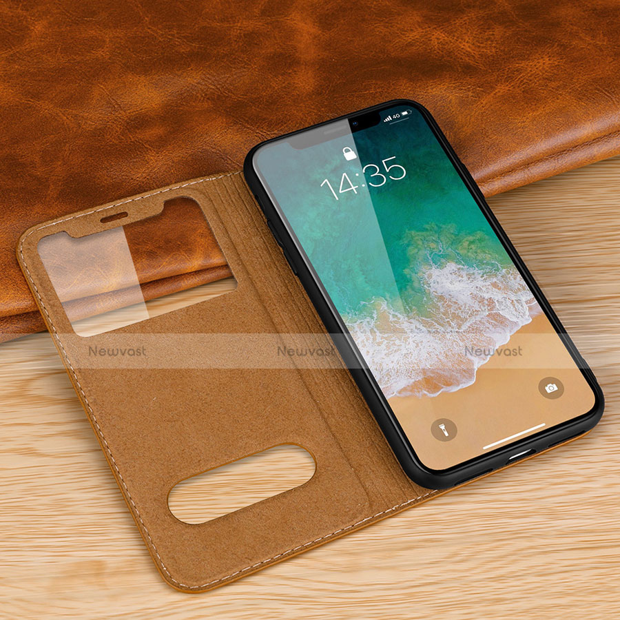 Leather Case Stands Flip Cover P02 Holder for Apple iPhone X