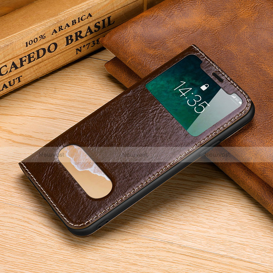 Leather Case Stands Flip Cover P02 Holder for Apple iPhone X