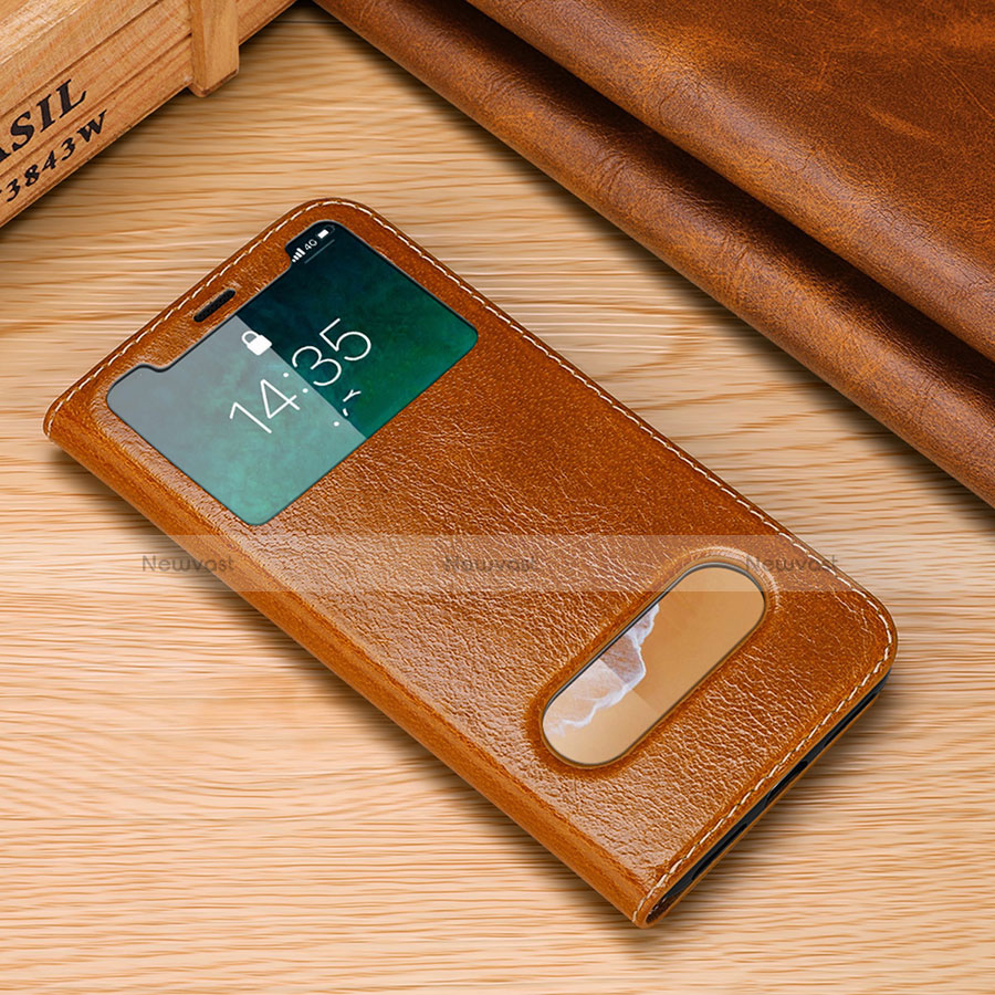 Leather Case Stands Flip Cover P02 Holder for Apple iPhone Xs Max