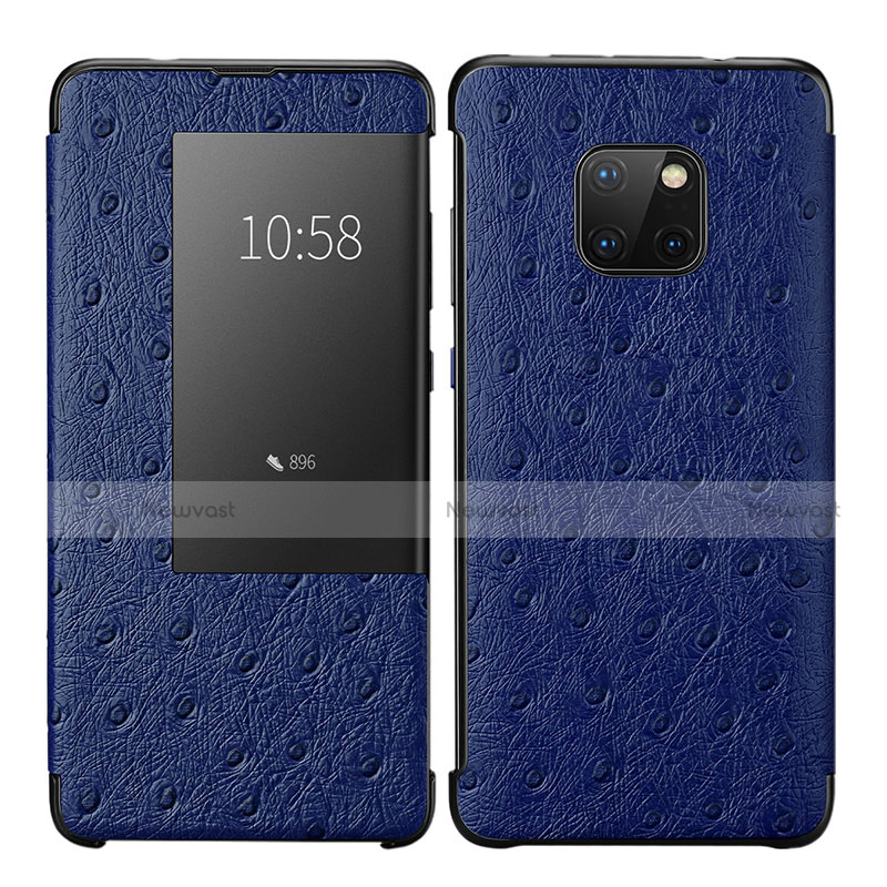 Leather Case Stands Flip Cover P02 Holder for Huawei Mate 20 Pro