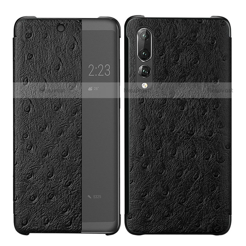 Leather Case Stands Flip Cover P02 Holder for Huawei P20 Pro