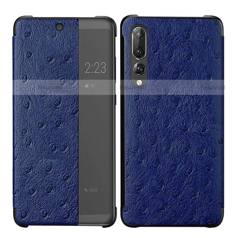 Leather Case Stands Flip Cover P02 Holder for Huawei P20 Pro