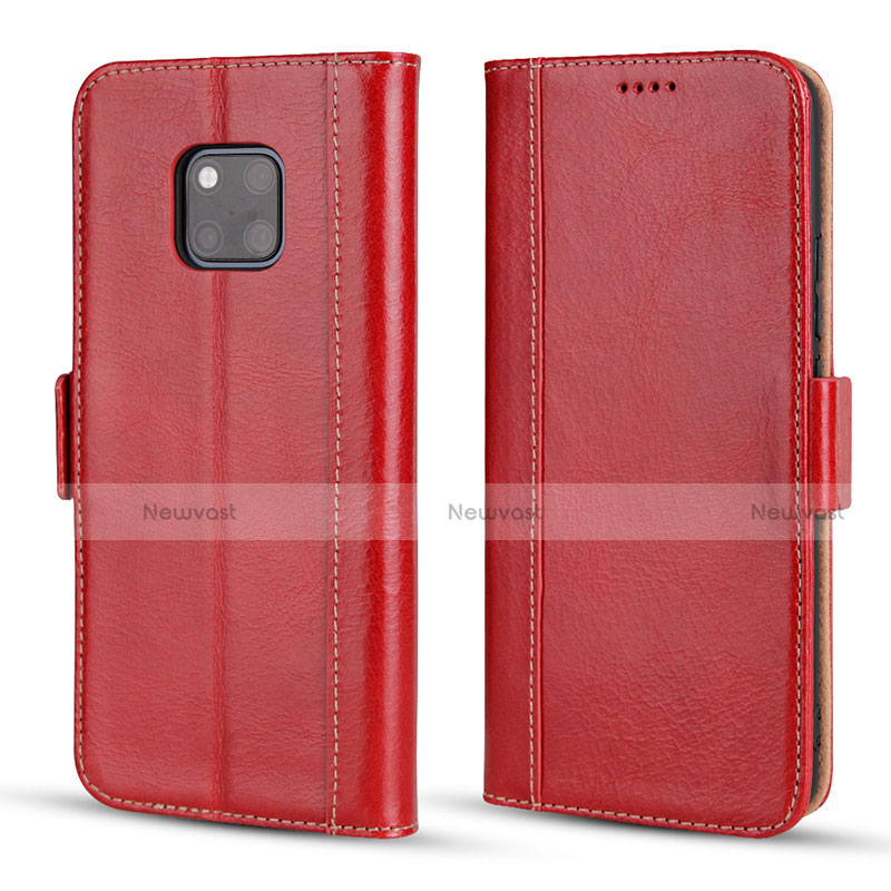 Leather Case Stands Flip Cover P03 Holder for Huawei Mate 20 Pro