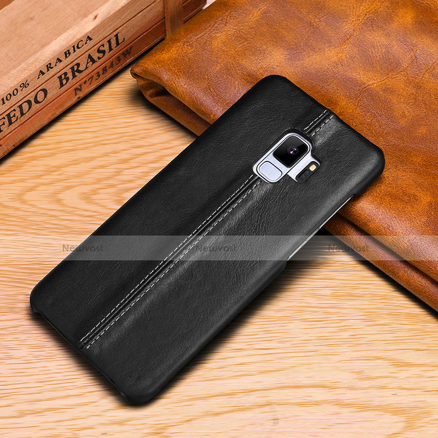 Leather Case Stands Flip Cover P03 Holder for Samsung Galaxy S9