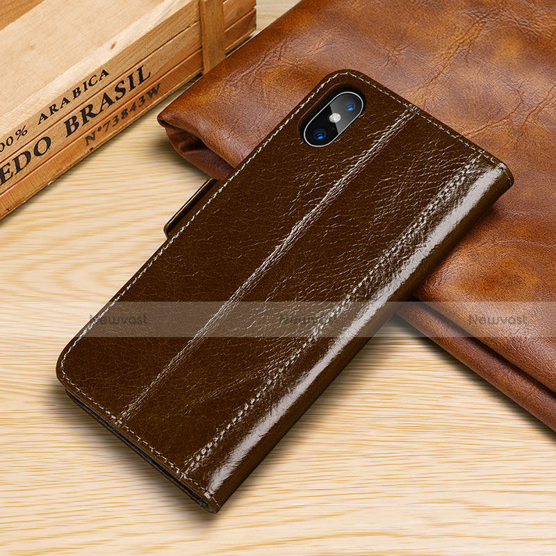 Leather Case Stands Flip Cover P05 Holder for Apple iPhone X