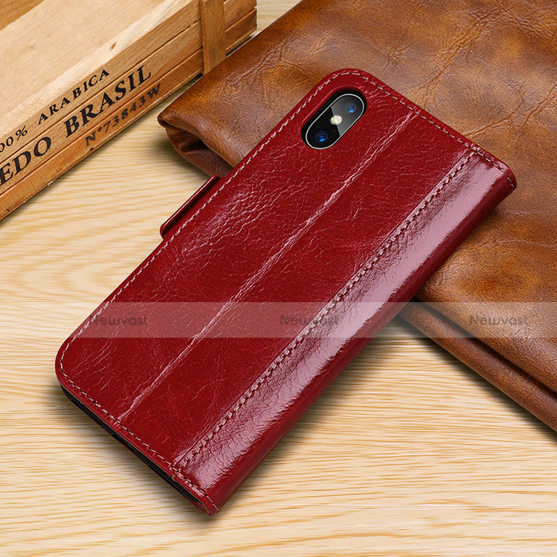 Leather Case Stands Flip Cover P05 Holder for Apple iPhone Xs