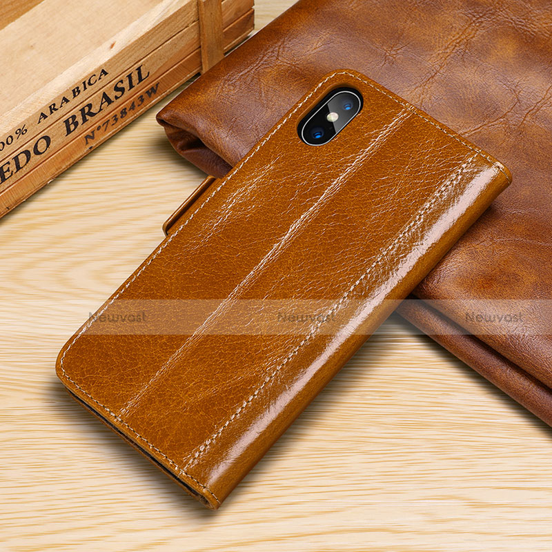 Leather Case Stands Flip Cover P05 Holder for Apple iPhone Xs