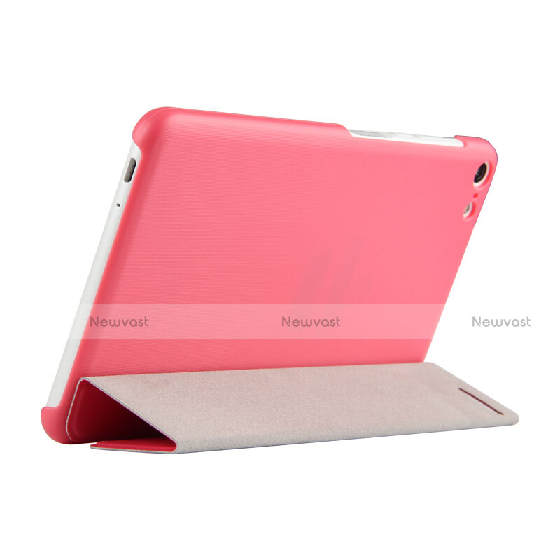 Leather Case Stands Flip Cover R01 for Huawei MediaPad T2 Pro 7.0 PLE-703L Hot Pink