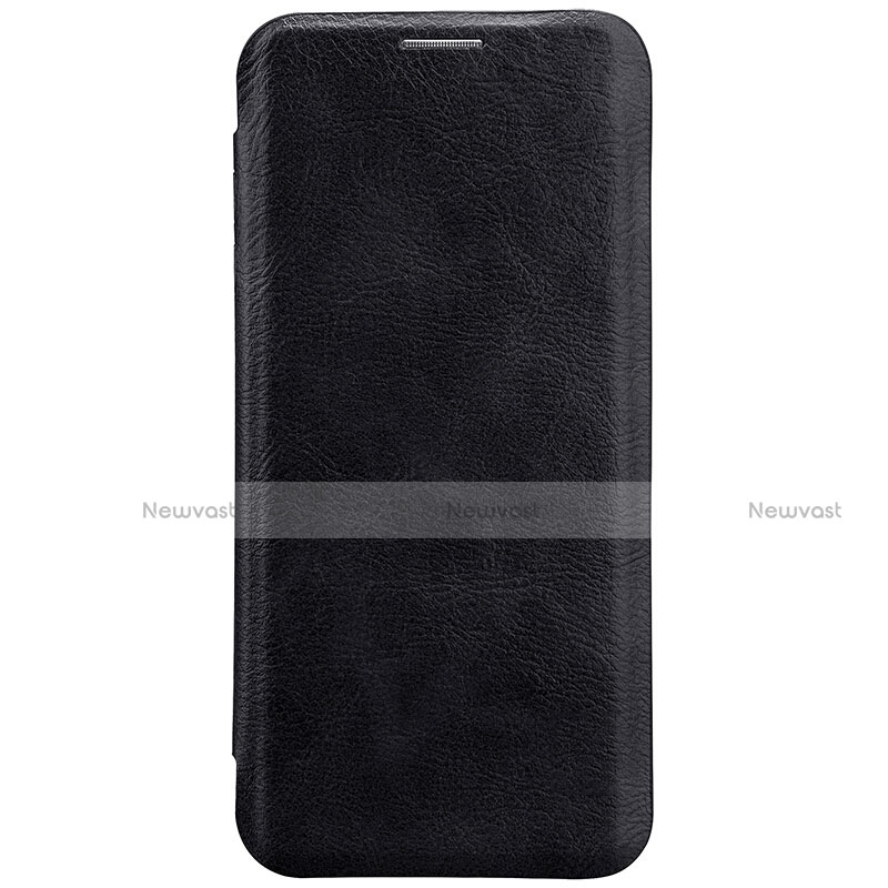 Leather Case Stands Flip Cover S01 for Samsung Galaxy S8 Plus Black
