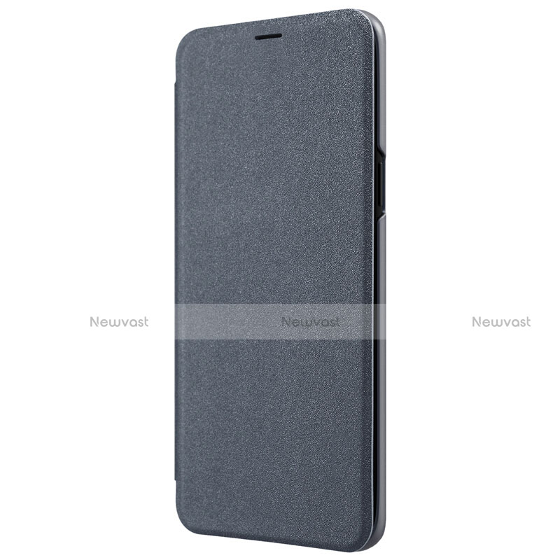 Leather Case Stands Flip Cover S01 for Samsung Galaxy S9 Black