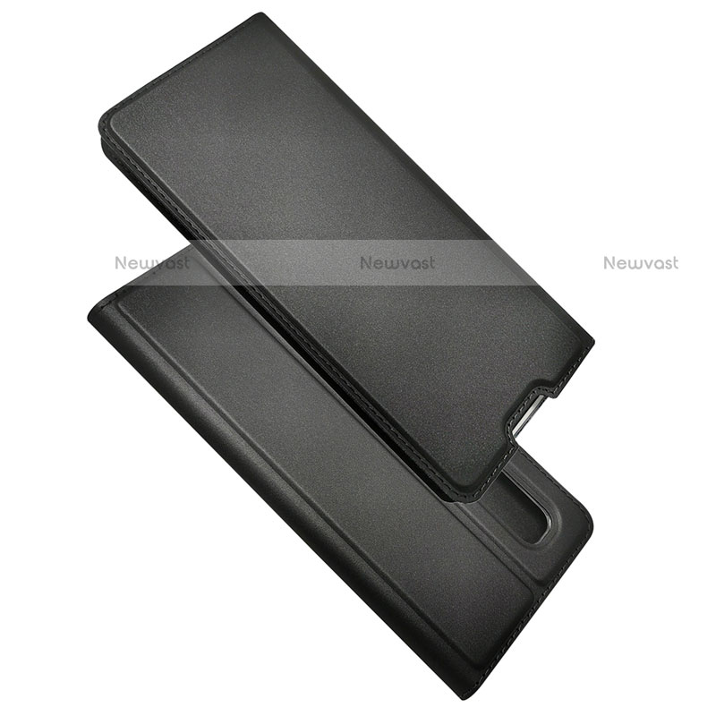 Leather Case Stands Flip Cover S01 Holder for Oppo Find X2 Pro Black