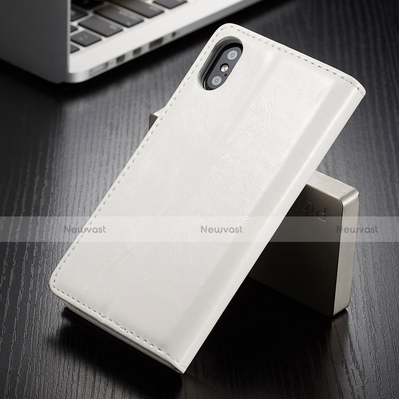 Leather Case Stands Flip Cover T01 Holder for Apple iPhone X