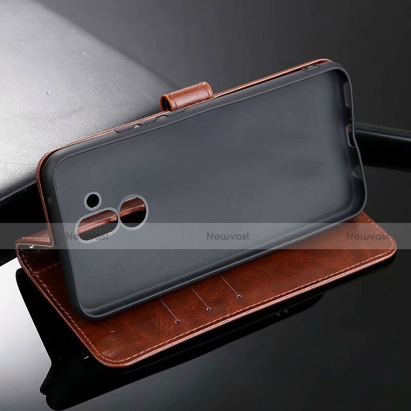 Leather Case Stands Flip Cover T01 Holder for Huawei Mate 20 Lite