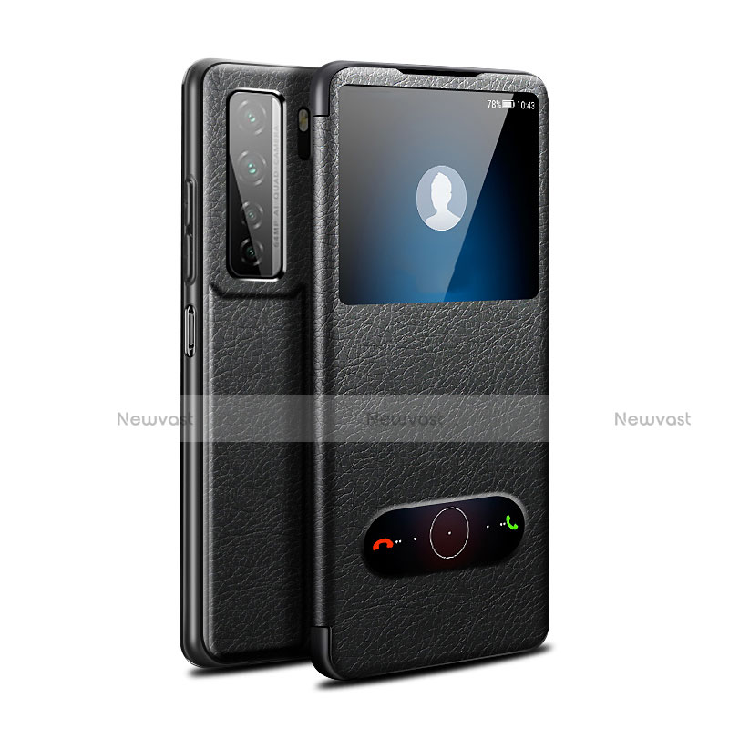 Leather Case Stands Flip Cover T01 Holder for Huawei Nova 7 SE 5G