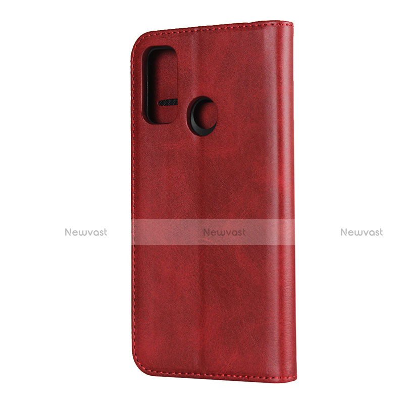 Leather Case Stands Flip Cover T01 Holder for Huawei P Smart (2020)