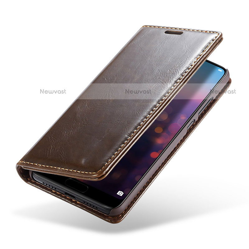 Leather Case Stands Flip Cover T01 Holder for Huawei P20 Pro