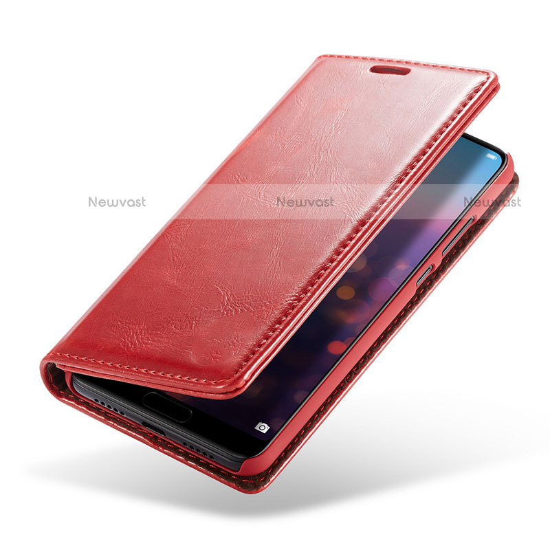 Leather Case Stands Flip Cover T01 Holder for Huawei P20 Pro