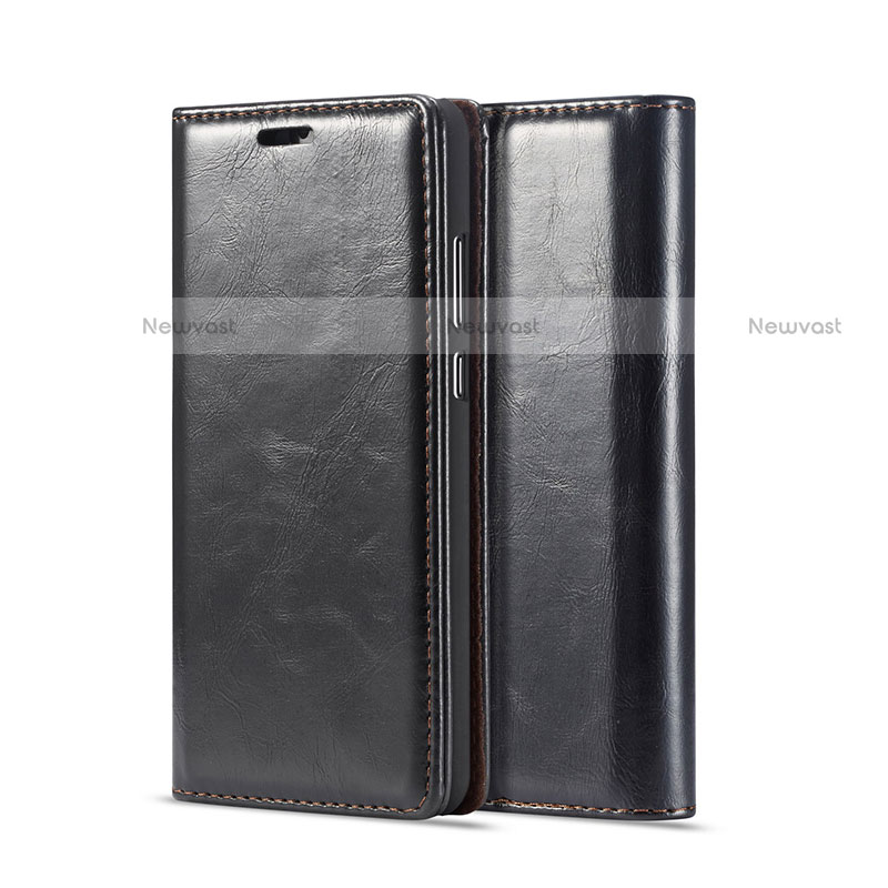 Leather Case Stands Flip Cover T01 Holder for Huawei P20 Pro Black