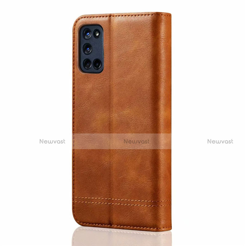 Leather Case Stands Flip Cover T01 Holder for Oppo A92