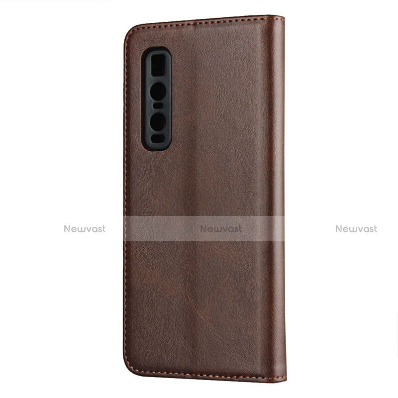 Leather Case Stands Flip Cover T01 Holder for Oppo Find X2 Pro